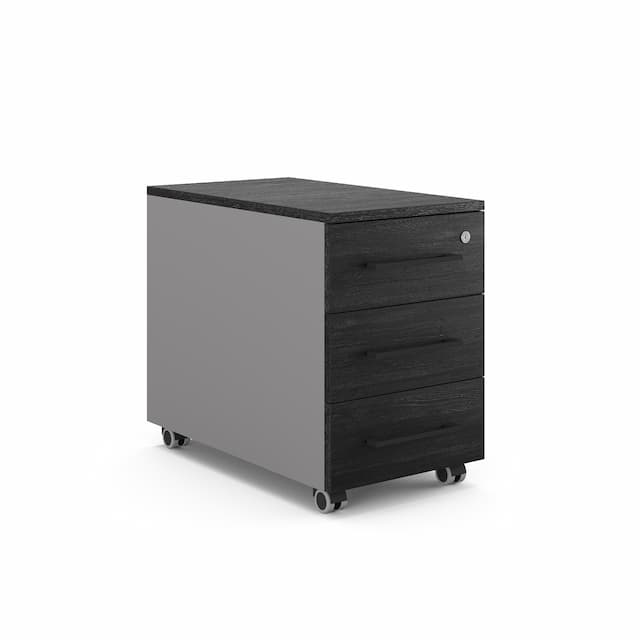 Тумба мобильная Kobor TМ3-40/50 aluminum/wood