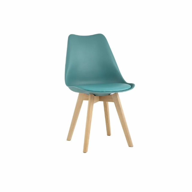 Стул пластиковый Клен Бьянко сгр045 полумягкий (серо-зеленый)