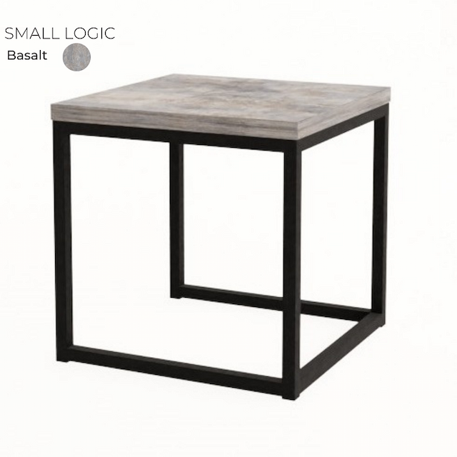 Стол журнальный квадратный маленький Алсав SMALL LOGIC 21S-LOGIC.001 Basalt