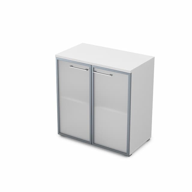 Шкаф АЛСАВ Gloss line 9НШ.023.3 белый премиум/металл глянец