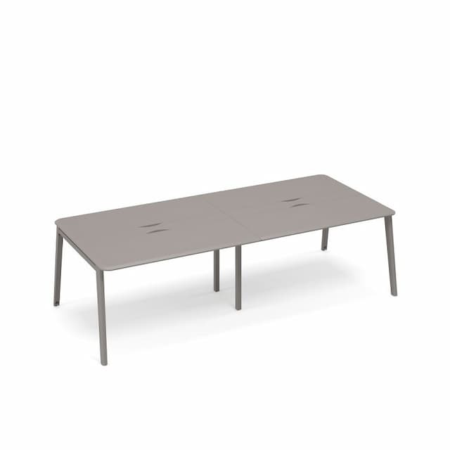 Стол для переговоров с кабель-каналом METAL Юнитекс ТМ М1 154-2 мокко премиум