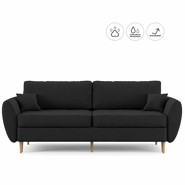 Диван Мастерфабрик Баако Saga dark grey ткань рогожка