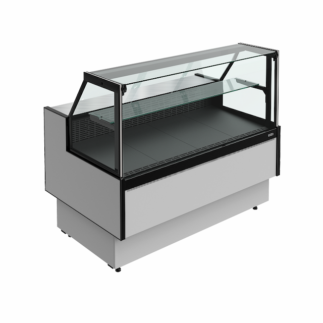 Витрина холодильная Carboma PRAIA 2 GC85 SV 1,25-1 с боковинами 9006-9005