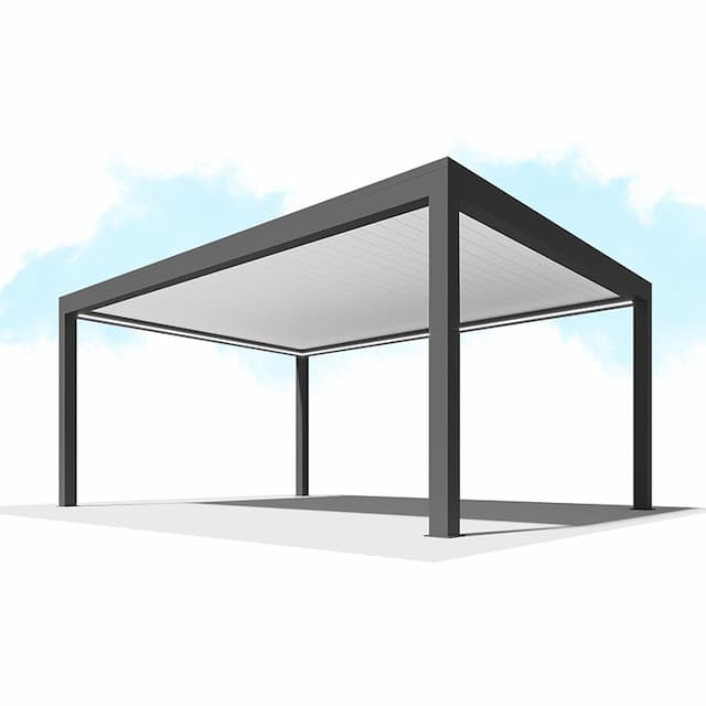 Пергола Сити-Форм Pergola В500-25П Bioclimatic с поворотными ламелями ЛАМЕЛЬ 250 X 53 (2,5х5,0) 2 модуля