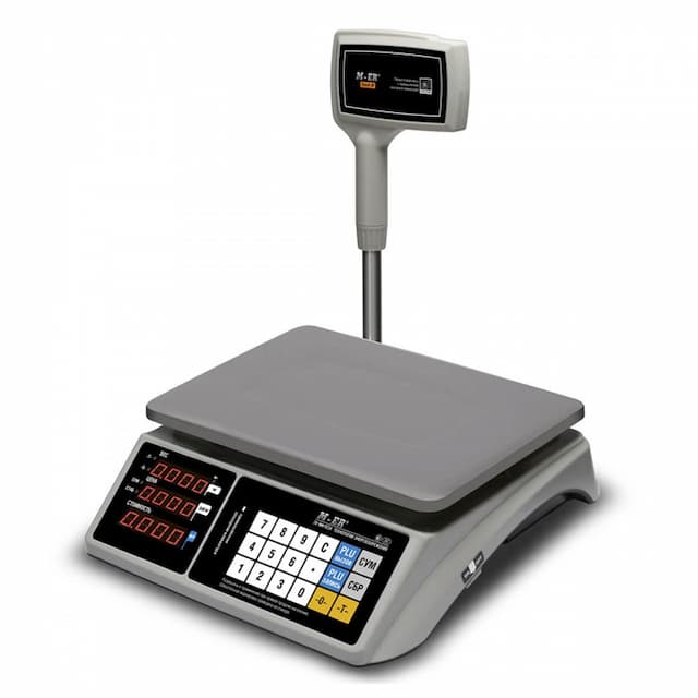 Торговые настольные весы MERTECH M-ER 328 ACPX-32.5 "TOUCH-M" LED RS232 и USB